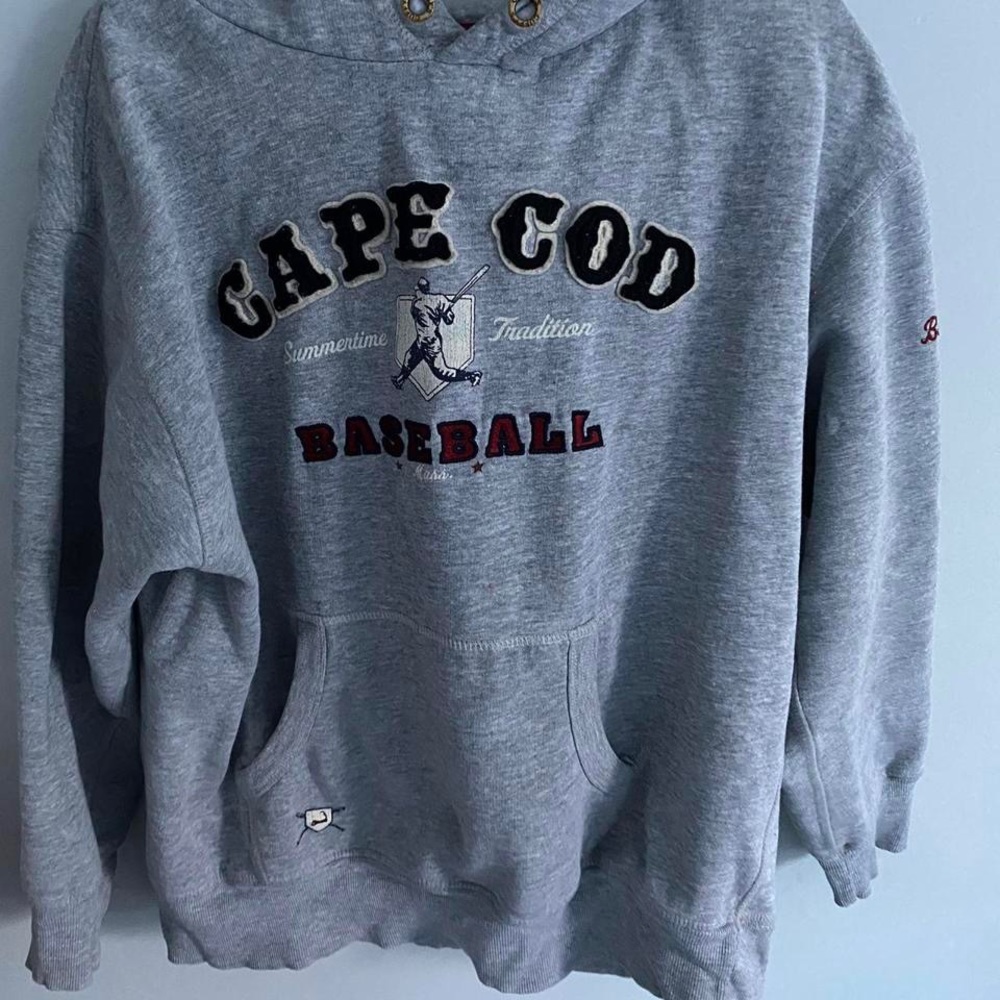 thrifted cape cod baseball hoodie